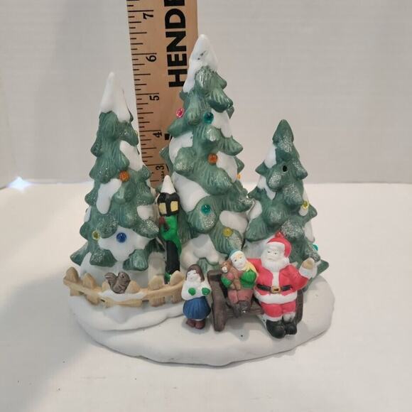 Trim a Home Holiday Light Up Christmas Trees Santa Decoration Vintage 1996 - Picture 9 of 15